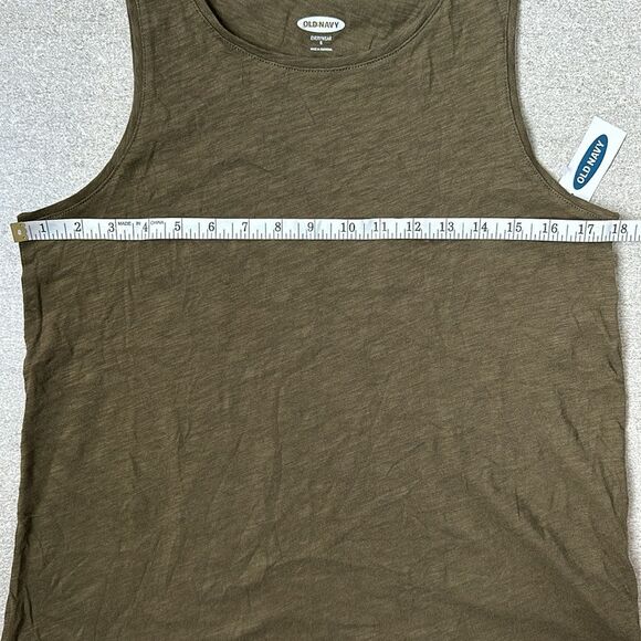 NWT Old Navy EveryWear Crewneck Relaxed Fit Tank Top in Army Green Small 4/6 - Picture 10 of 12